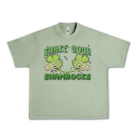 Oil Green shake your shamrocks Urban Heavy Tee - MaliasSmallBusiness
