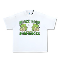 White shake your shamrocks Urban Heavy Tee - MaliasSmallBusiness