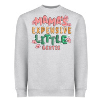 Heather Grey mamas expensive little bestie Heavyweight Sweatshirt - MaliasSmallBusiness