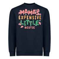 Navy mamas expensive little bestie Heavyweight Sweatshirt - MaliasSmallBusiness