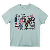 For The Lovee Of America Gnome Heavy Core Tee | Teevron