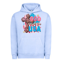 Pigment Grape Ice God Blessed the USA Urban Hoodie - FaDigitalArtStudio