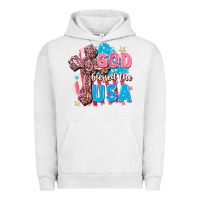 Pigment Lunar Rock God Blessed the USA Urban Hoodie - FaDigitalArtStudio
