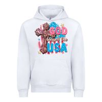 White God Blessed the USA Urban Hoodie - FaDigitalArtStudio