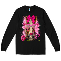 Black valentines day horse with sunglasses Long Sleeve Tee - NancyCooperArtShop