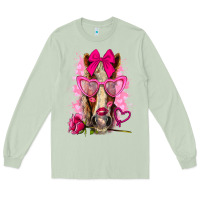 Matcha valentines day horse with sunglasses Long Sleeve Tee - NancyCooperArtShop