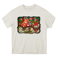 Cream welcome ladybug gnome background Heavy Core Tee - BarkalooDesign