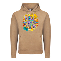 Vintage Coffee Here comes the sun Vintage Hoodie - NancyCooperArtShop