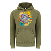 Vintage Olive Here comes the sun Vintage Hoodie - NancyCooperArtShop