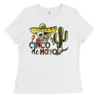 White cinco de mayo Ladies Tee - SublimationCraftShop