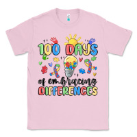 Bubblegum Pink 100 days of embracing differences Classic Tee - MaliasSmallBusiness