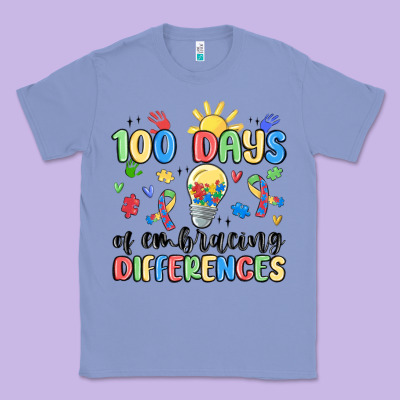 100 Days Of Embracing Differences Classic Tee Designed By Maliassmallbusiness