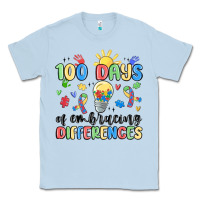 Dusty Blue 100 days of embracing differences Classic Tee - MaliasSmallBusiness