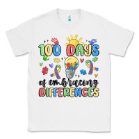White 100 days of embracing differences Classic Tee - MaliasSmallBusiness