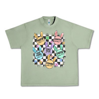 Oil Green easter bunny candy Urban Heavy Tee - MaliasSmallBusiness