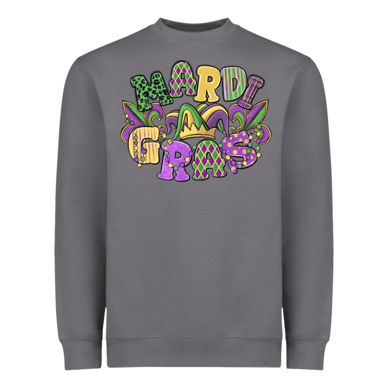 Mardi Gras Heavyweight Sweatshirt by MaliasSmallBusiness | Teevron