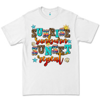 White sunrise sunburn sunset repeat Premium Tee - AdoDesignShop