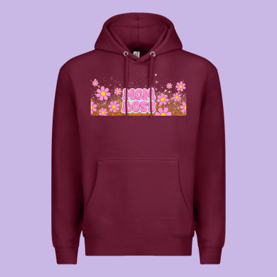 Mom Boss Daisies Premium Hoodie Designed By Tumblerdesignbyshophia