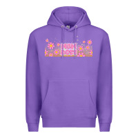 Purple mom boss daisies Premium Hoodie - TumblerDesignByShophia
