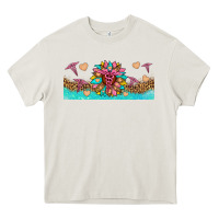 Cream nurse sunflower libbey glass Heavy Core Tee - HRA Design Shop