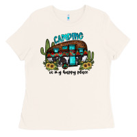 Bone camping is my happy place2 Ladies Tee - JahusDesignShop