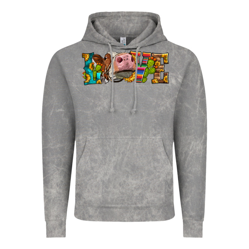 Western Love Simmental Cow Vintage Hoodie by LillyAllenDesigns | Teevron