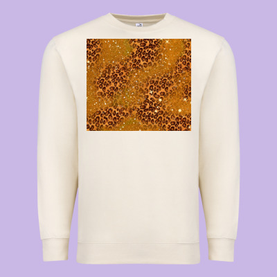 Glitter Cowhide Premium Sweatshirt Designed By Tumblerdesignbyshophia