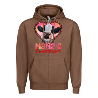 Chestnut mamas sweetheart baby cow Zipper Hoodie - RanaPortraitStore