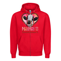 Red mamas sweetheart baby cow Zipper Hoodie - RanaPortraitStore