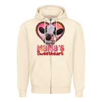 Sandshell mamas sweetheart baby cow Zipper Hoodie - RanaPortraitStore