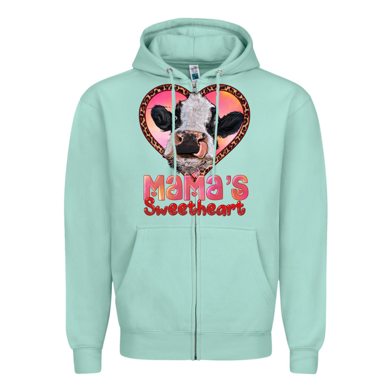 Mamas Sweetheart Baby Cow Zipper Hoodie by RanaPortraitStore | Teevron