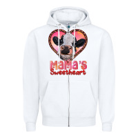 White mamas sweetheart baby cow Zipper Hoodie - RanaPortraitStore