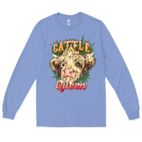 Colony Blue cattle queen Long Sleeve Tee - NancyCooperArtShop