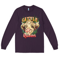 Plum cattle queen Long Sleeve Tee - NancyCooperArtShop