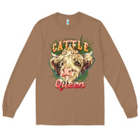 Toasted Coconut cattle queen Long Sleeve Tee - NancyCooperArtShop