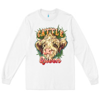 White cattle queen Long Sleeve Tee - NancyCooperArtShop