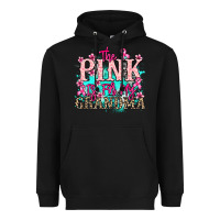 Black The pink is for my Grandma Cancer Awareness Heavyweight Hoodie - HowdyJamesFarm
