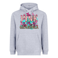Heather Grey The pink is for my Grandma Cancer Awareness Heavyweight Hoodie - HowdyJamesFarm