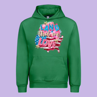 Merica Leopard Lightning Bolt Urban Hoodie Designed By Fadigitalartstudio