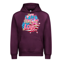 Mauve Wine Merica leopard lightning bolt Urban Hoodie - FaDigitalArtStudio