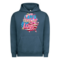 Pigment Midnight Navy Merica leopard lightning bolt Urban Hoodie - FaDigitalArtStudio