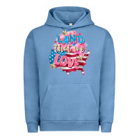 Pigment Pebble Blue Merica leopard lightning bolt Urban Hoodie - FaDigitalArtStudio