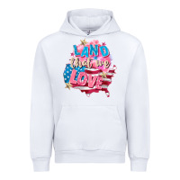 White Merica leopard lightning bolt Urban Hoodie - FaDigitalArtStudio
