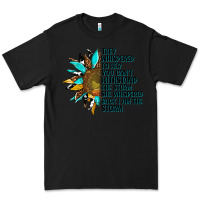Black sunflower they whispered to her Premium Tee - AdoDesignShop