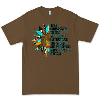 Cacao sunflower they whispered to her Premium Tee - AdoDesignShop