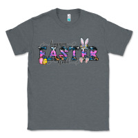 Charcoal Heather Happy Easter Y'all Classic Tee - CowhideDigitalArt