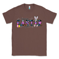 Chestnut Happy Easter Y'all Classic Tee - CowhideDigitalArt