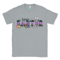 Heather Grey Happy Easter Y'all Classic Tee - CowhideDigitalArt