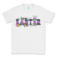 White Happy Easter Y'all Classic Tee - CowhideDigitalArt