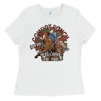 White cowboy ranch Ladies Tee - SublimationCraftShop
